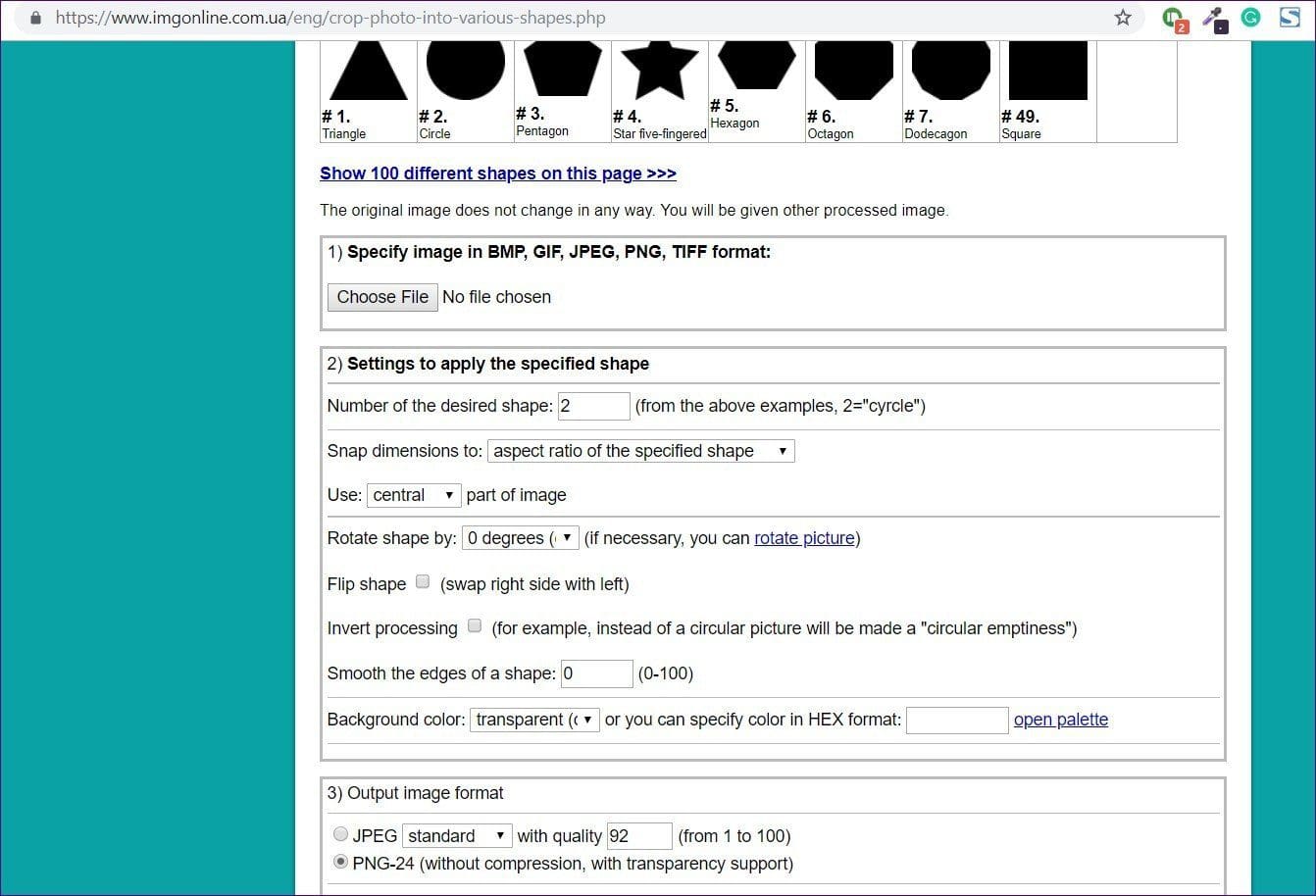 Crop Picture Shapes Online 6