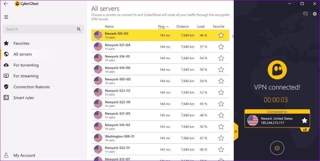 Cyberghost VPN best vpn with kill switch