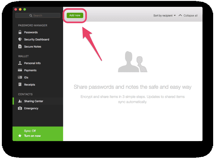 Dashlane Add New 1