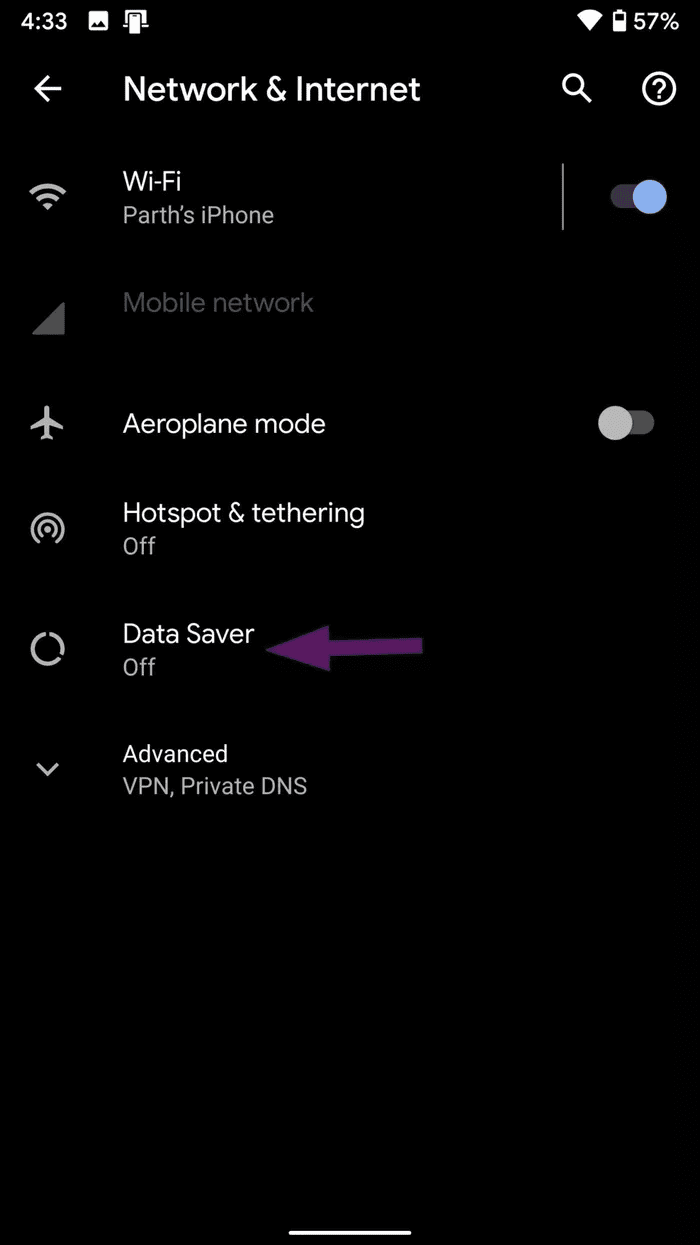 Data saver android