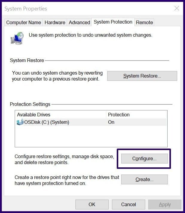 Delete old backup files windows 10 step 9