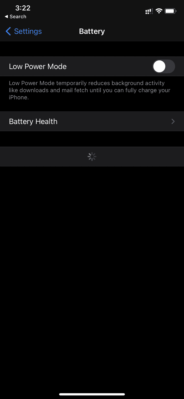 Disable Low Power Mode