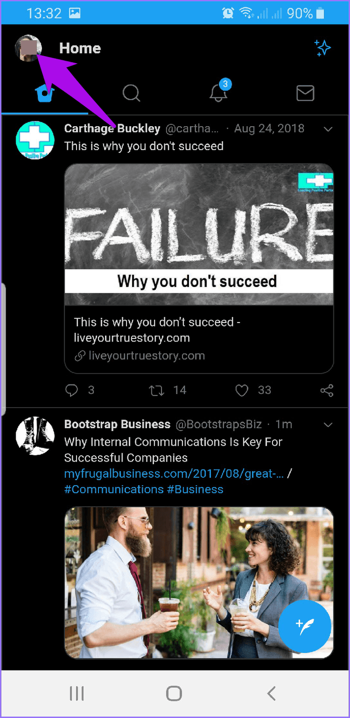 Disable Dark Mode Apps Twitter Profile Photo