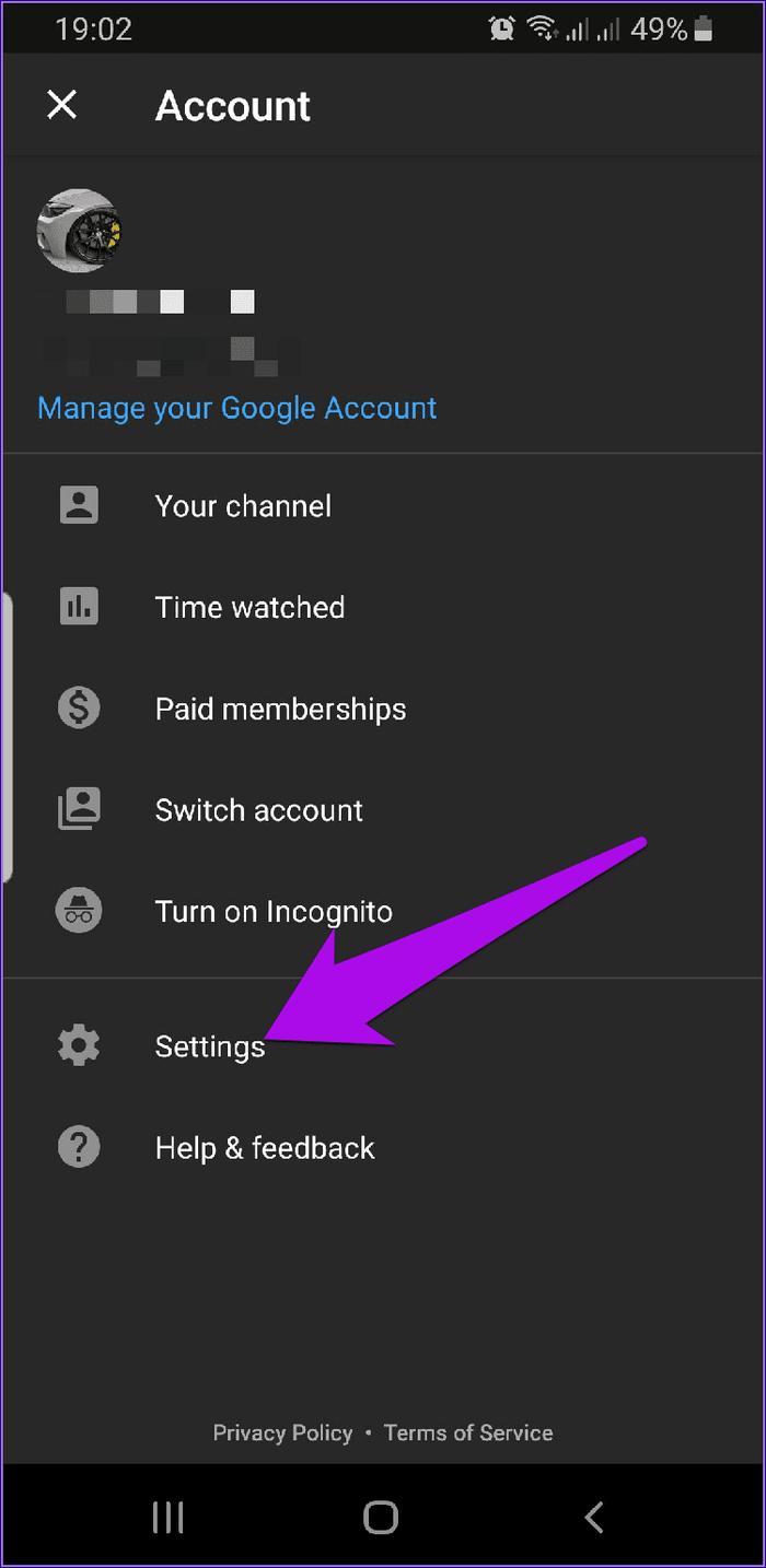 Disable Dark Mode Apps Youtube Settings