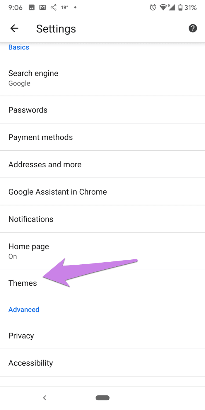 Disable Dark Mode Google Apps 10