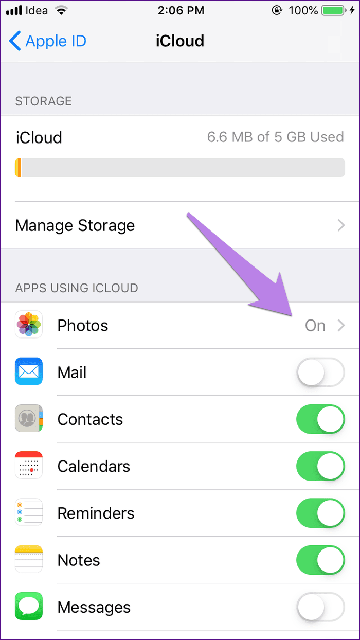 Disable Icloud Photos 3