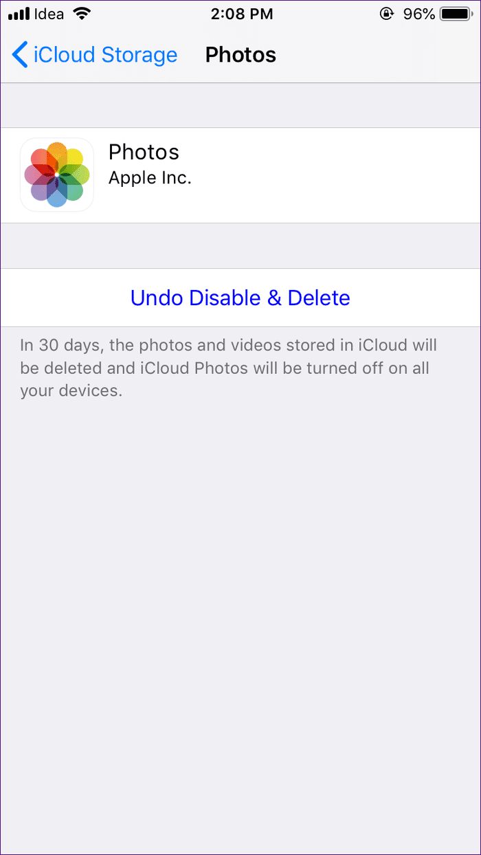 Disable Icloud Photos 6