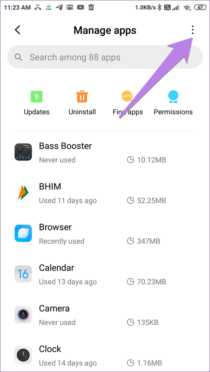 Disable mi browser swipe up 14