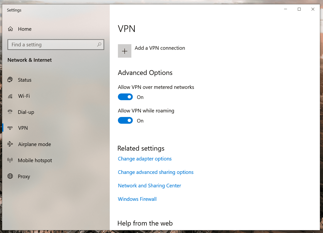 Disable vpn for zoom