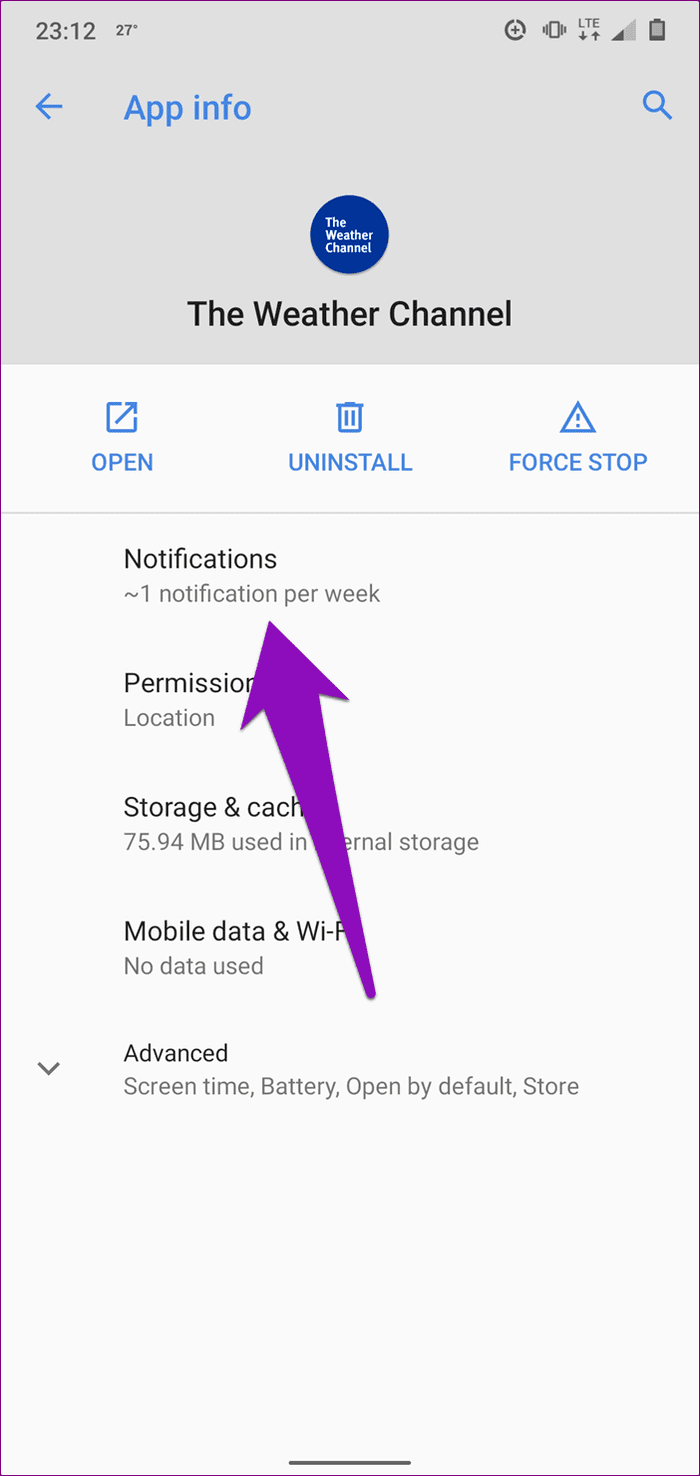 Disable weather alerts android 19