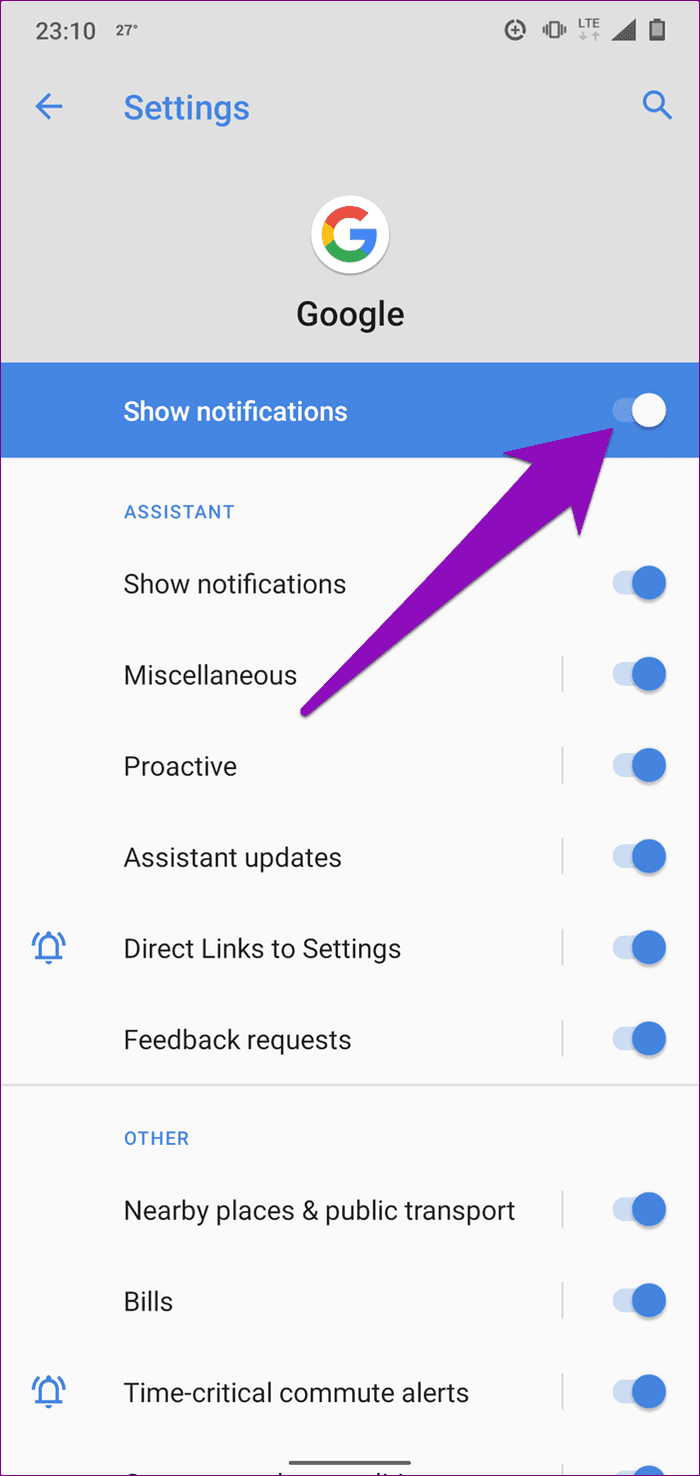 Disable weather alerts android 24