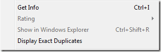 Display Exact Duplicates