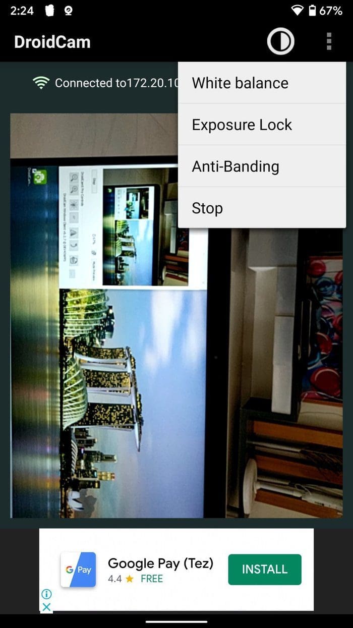 Droidcam options