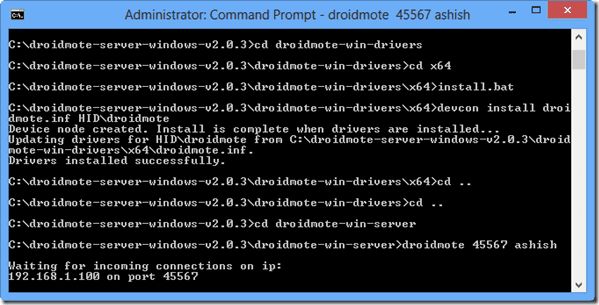 Droidmote Control