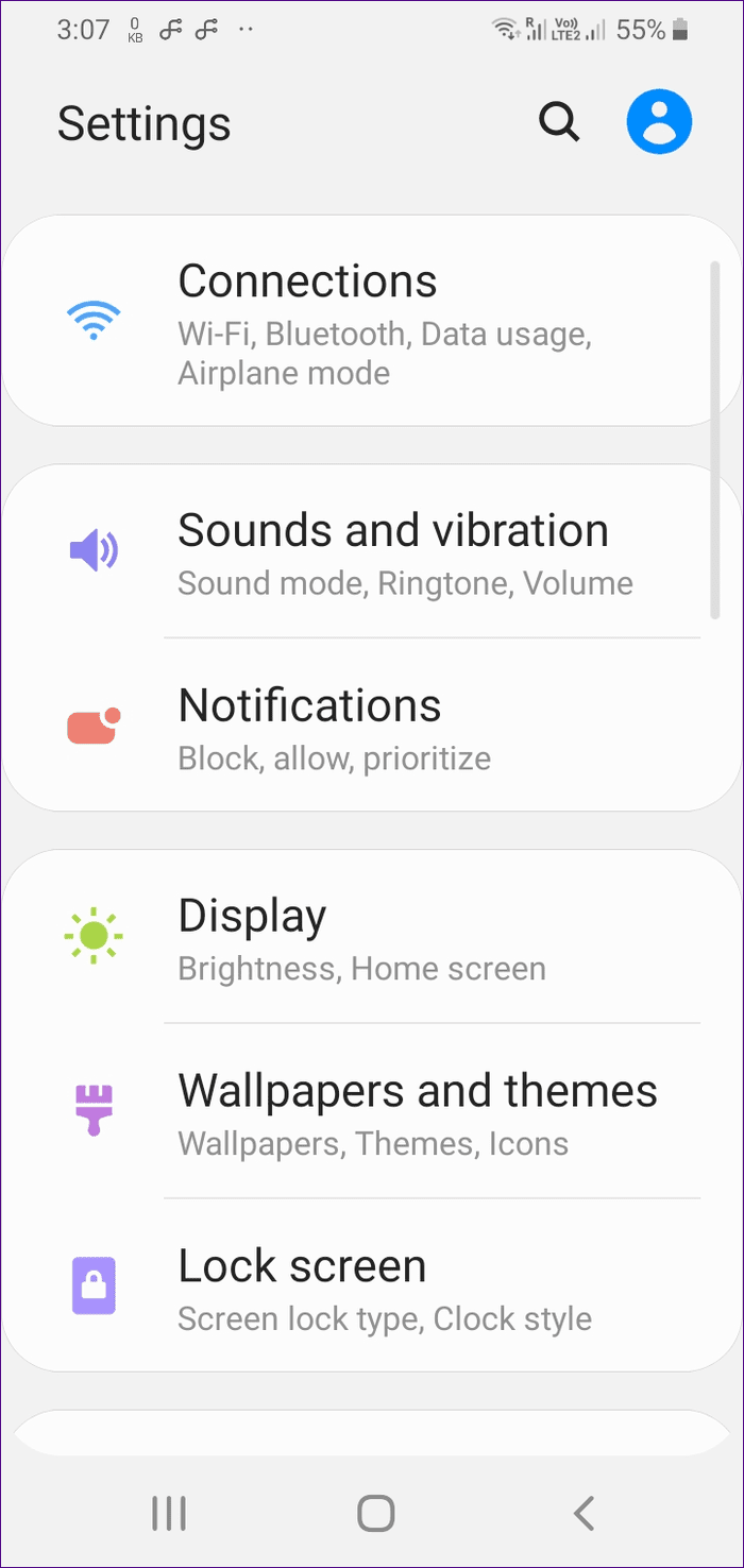 Easy Mode Samsung 3