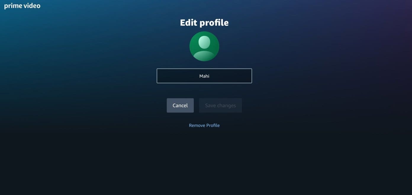 Edit or remove profile