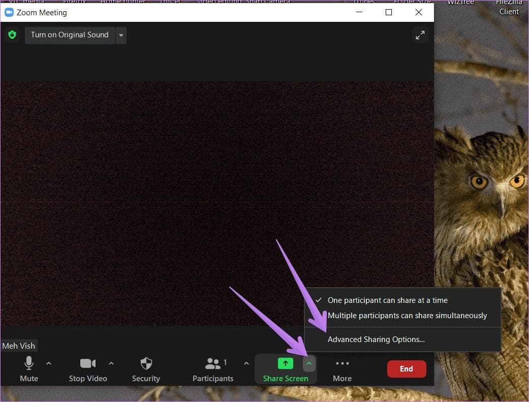 Enable screen sharing for participants on zoom as host android iphone ipad windows mac 1