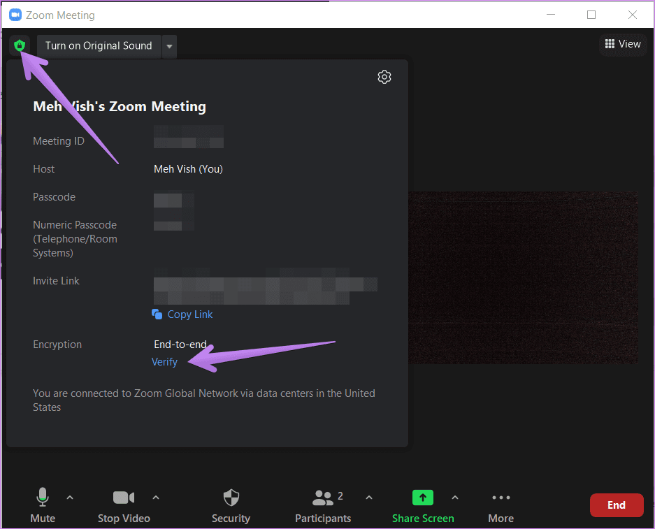 Enable zoom end to end encryption 8