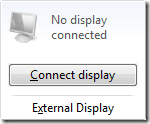 Enternal Display Settings