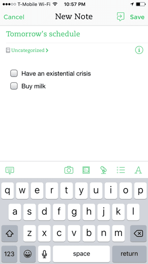 Evernote Ios 2