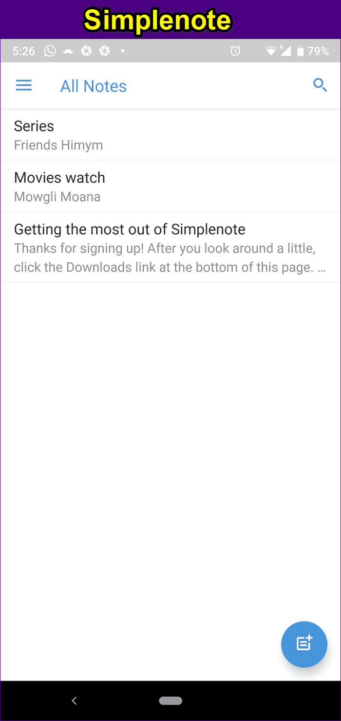 Evernote Vs Simplenote 2