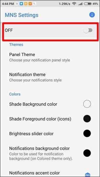 Expand Notifications Miui Redmi 1