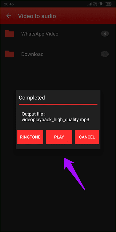 Extract Audio From Video On Android 4