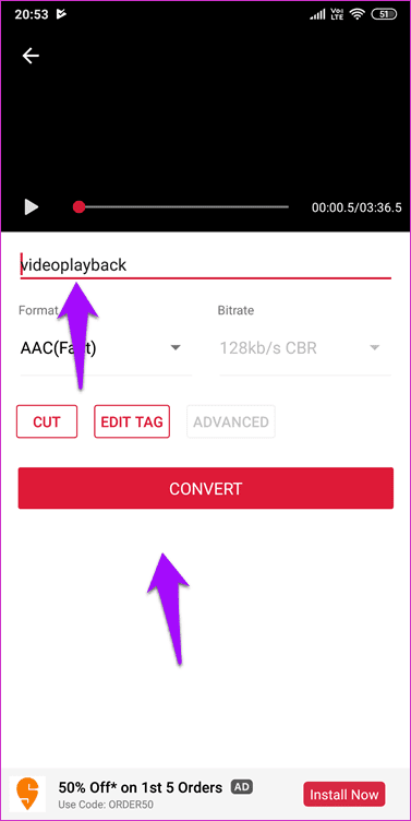 Extract Audio From Video On Android 6
