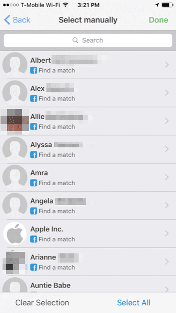 Facebook Update Contacts Sync Go Sync Ios App 10