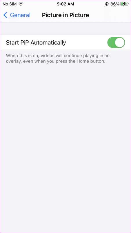 Facetime picture in picture mode not working on i Phone and i Pad 5