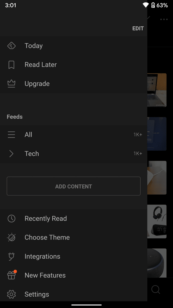 Feedly home 2