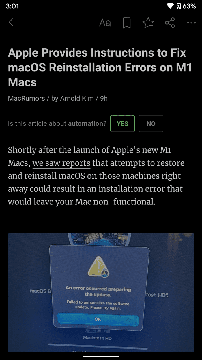 Feedly reading