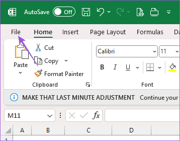 file excel windows 11