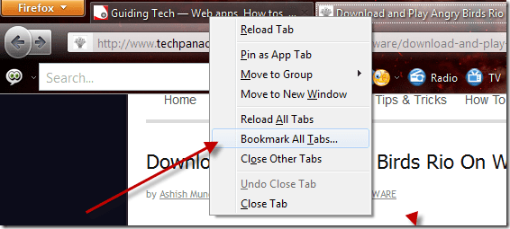 Firefox Bookmark