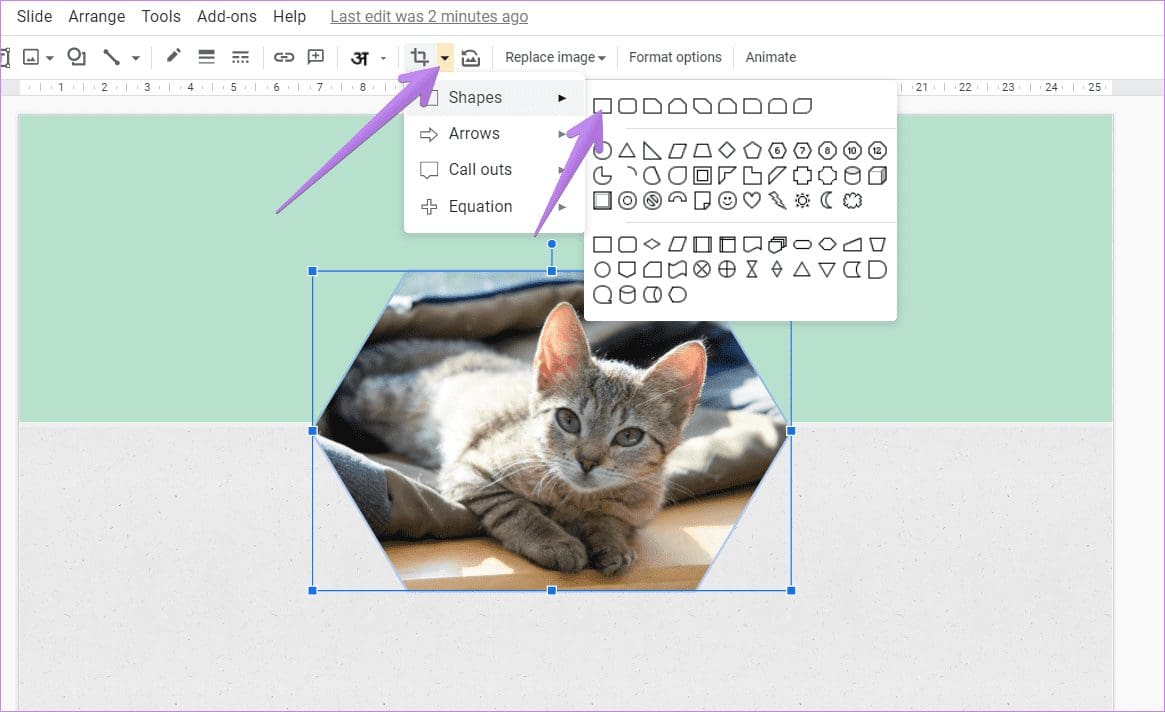 Fit an image in shape google slides 7