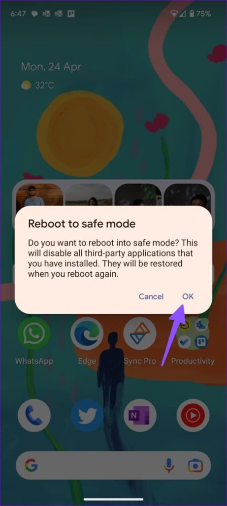 safe mode on Android