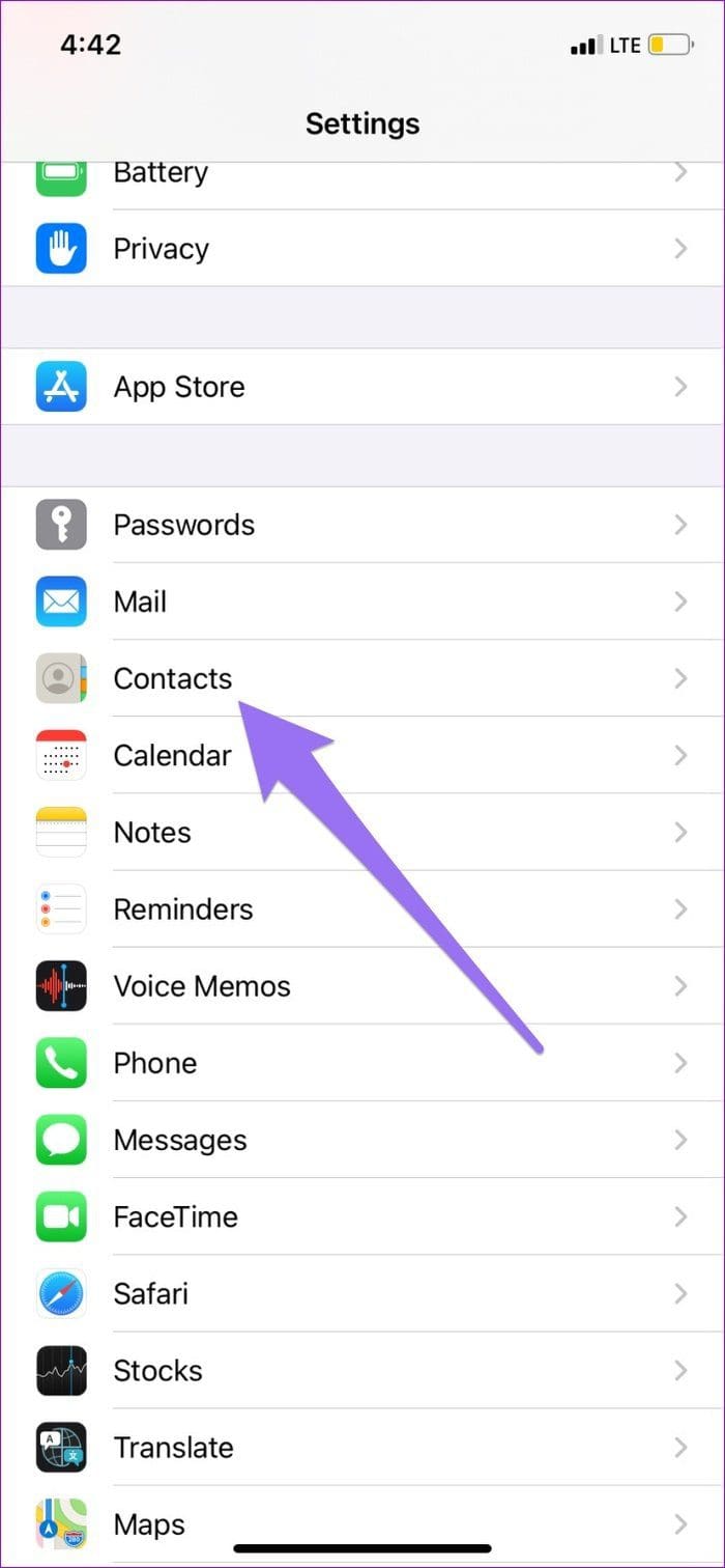 Fix contacts not showing up iphone 04