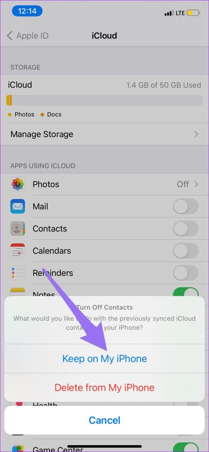 Fix contacts not showing up iphone 11