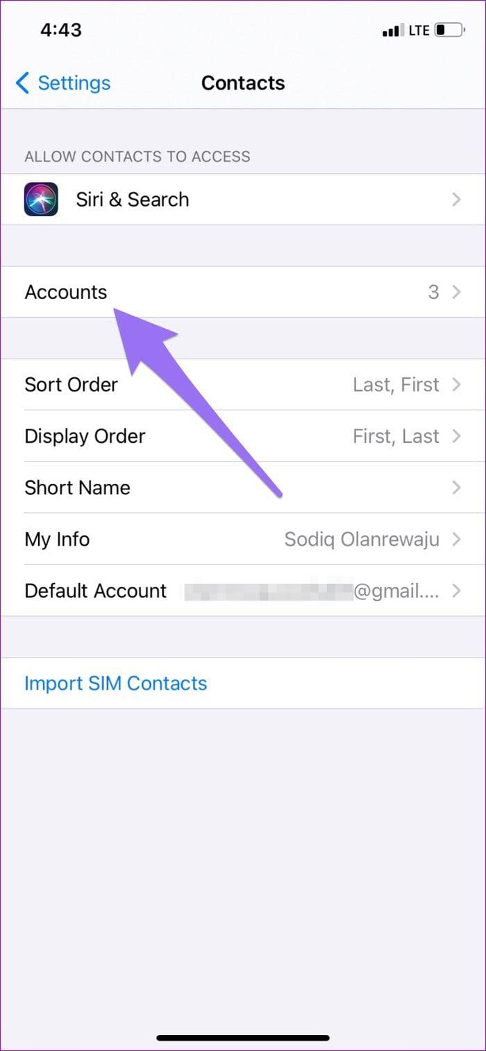 Fix contacts not showing up iphone 15