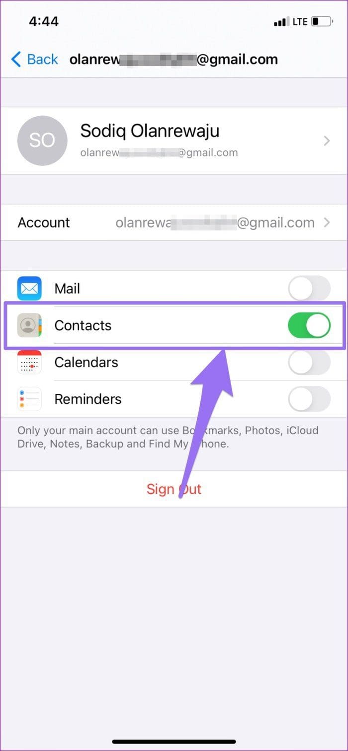 Fix contacts not showing up iphone 17