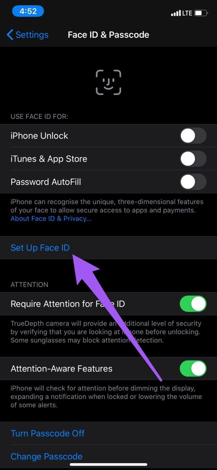 Fix face id not working with app store 10