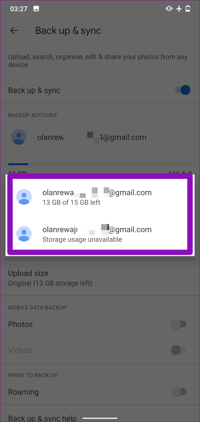 Fix google photos stuck getting ready to backup 17