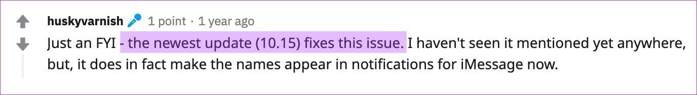 Fix imessage notifications not showing contact name 13