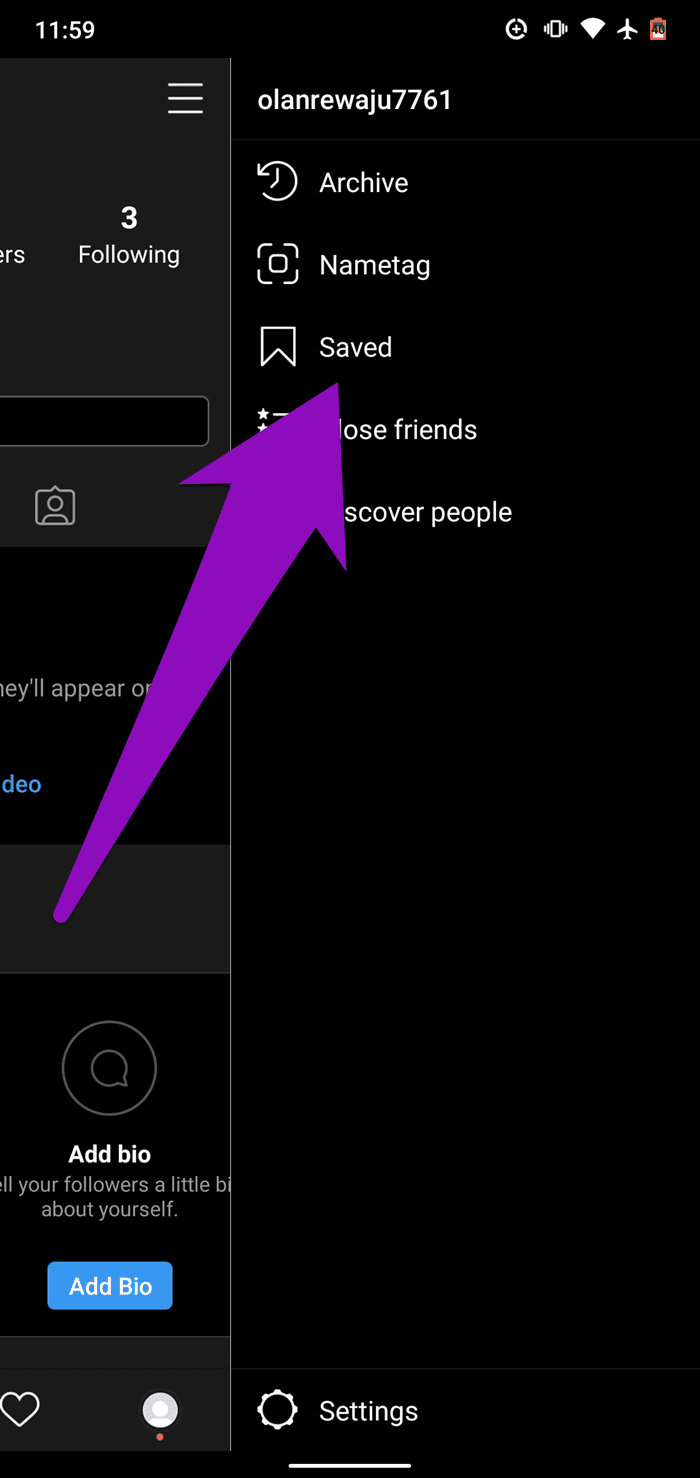 Fix instagram save to collection not working 7