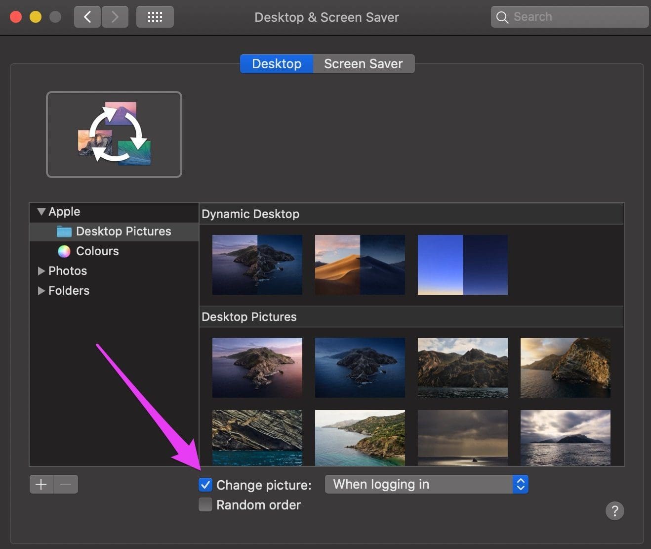 Fix mac wallpaper changing after restart 02