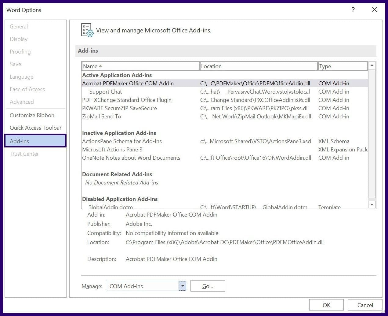 Fix microsoft word crashing on windows10 step 8