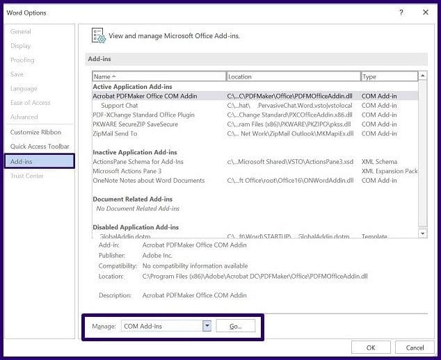 Fix microsoft word crashing on windows10 step 9