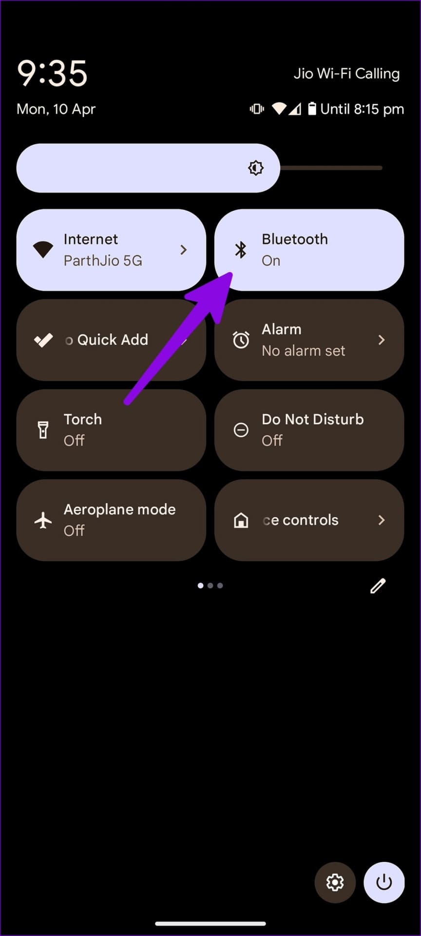 turn off Bluetoot