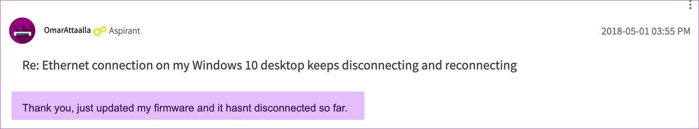 Fix windows 10 ethernet keeps disconnecting image