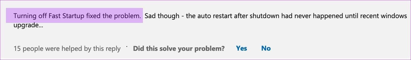 Fix windows 10 pc automatically restarting after shutdown feedback